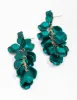 Green Iridescent Petal Drop Earrings sold by lovisa