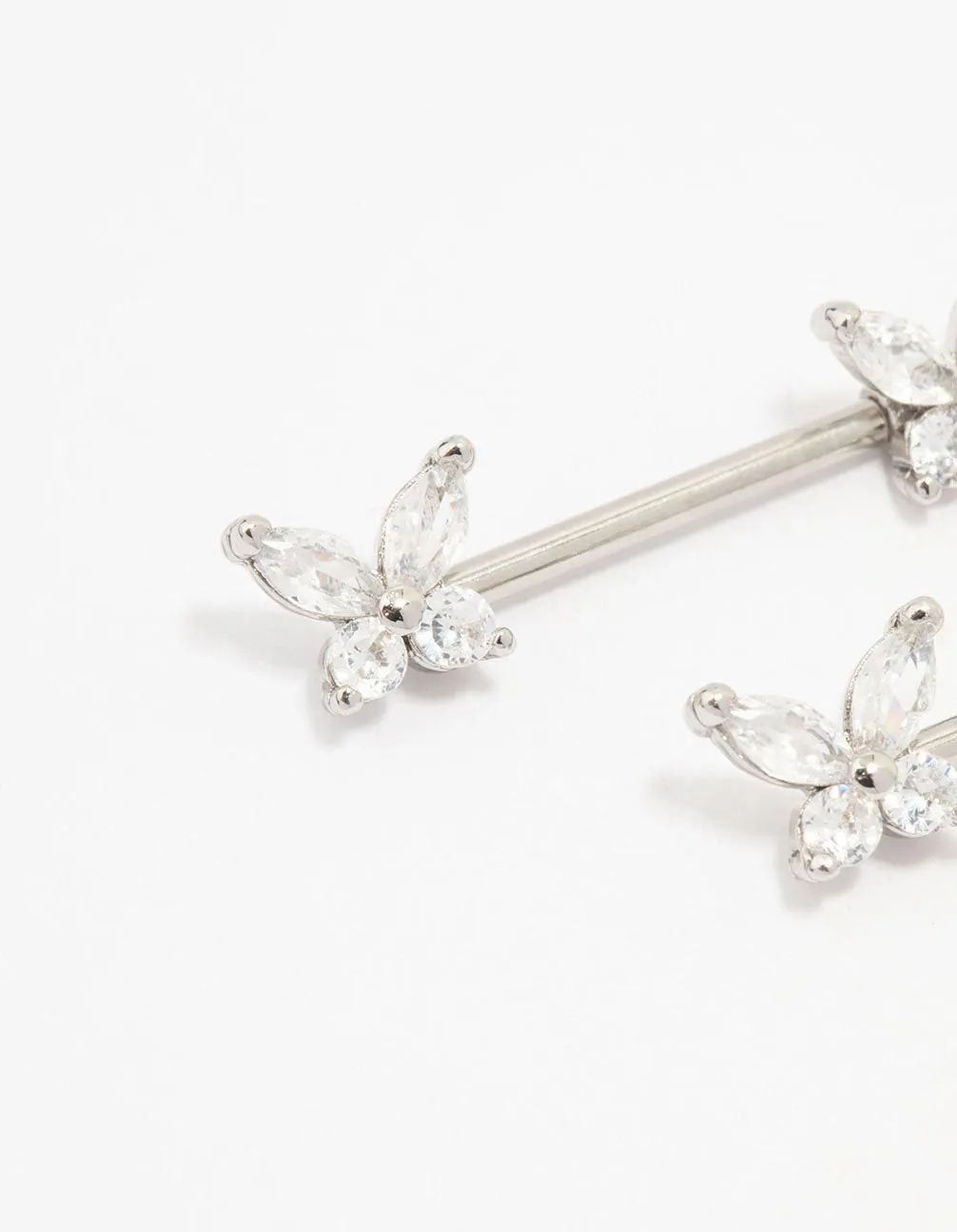 Surgical Steel Butterfly Double Nipple Piercing sold by lovisa product image thumbnail 2