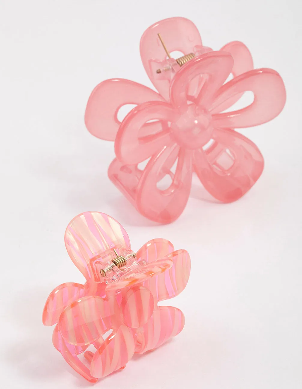 Pink Retro Flower Hair Claw Clip sold by lovisa product image thumbnail 2
