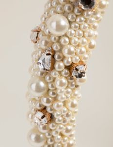 Statement Padded Pearl Alice Band sold by lovisa