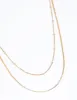 Waterproof Gold Plated Stainless Steel Mixed Chain Layered Necklace sold by lovisa