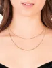 Waterproof Gold Plated Stainless Steel Mixed Chain Layered Necklace sold by lovisa