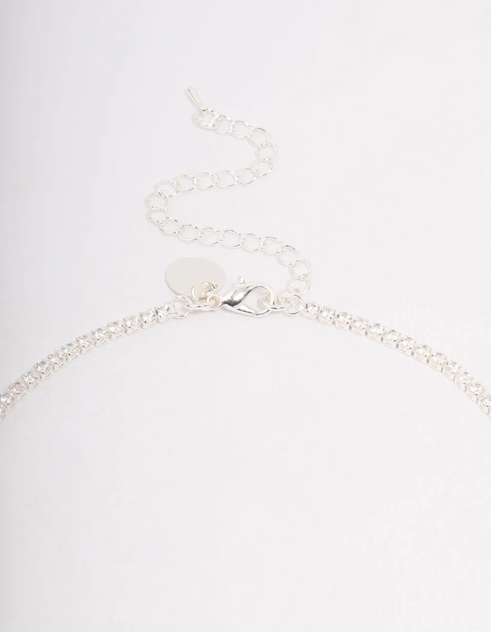 Silver Solitaire Necklace & Earring Jewellery Set sold by lovisa product image thumbnail 3