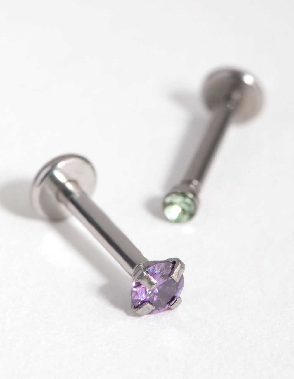 Rhodium Surgical Steel Graduated Cubic Zirconia Flat Backs sold by lovisa product image thumbnail 3