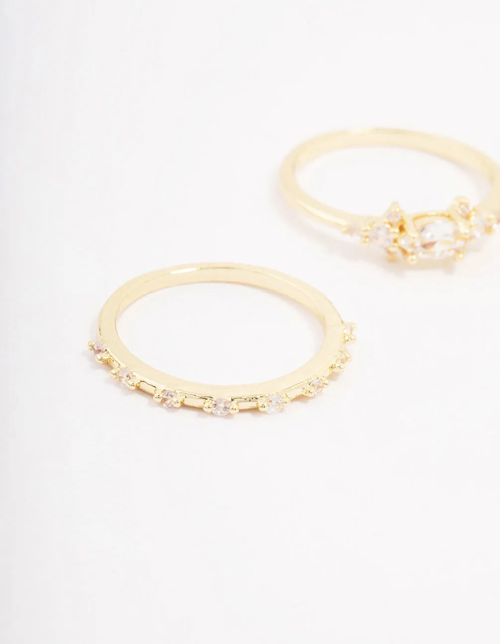 Gold Plated Fine Marquise Triple Stacking Ring Pack sold by lovisa product image thumbnail 2