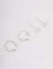 Sterling Silver Cubic Zirconia & Twisted Hoop Earrings sold by lovisa
