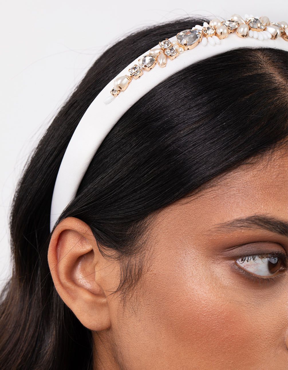 White Embellished Alice Band sold by lovisa product image thumbnail 5