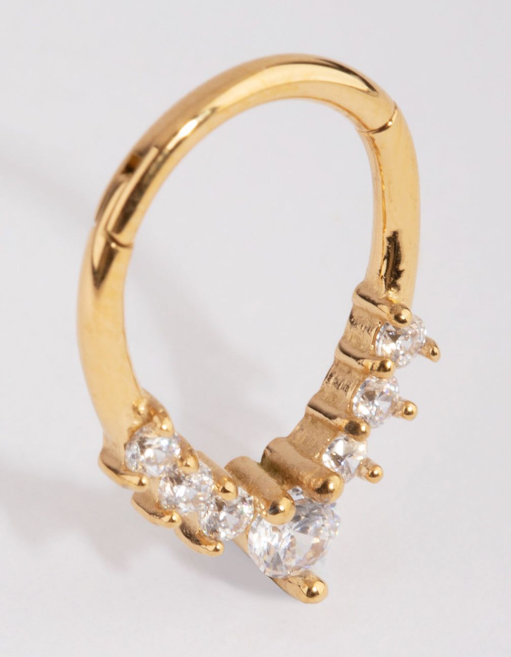 Gold Surgical Steel Crystal Clicker sold by lovisa product image thumbnail 3