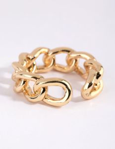Gold Plated Adjustable Chain Ring Pack sold by lovisa
