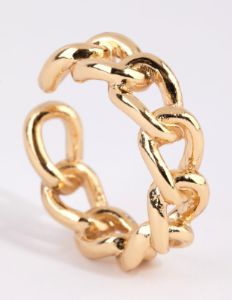 Gold Plated Adjustable Chain Ring Pack sold by lovisa