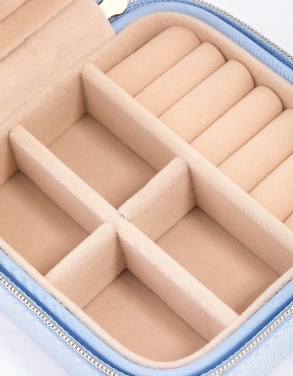 Blue Faux Leather Iridescent Square Jewellery Case sold by lovisa product image thumbnail 3