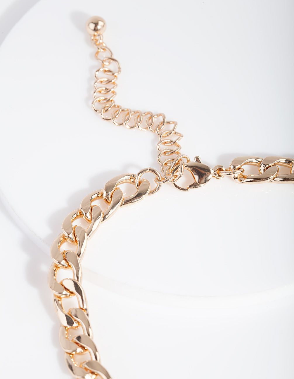 Gold 7mm Cuban Chain Anklet sold by lovisa product image thumbnail 3