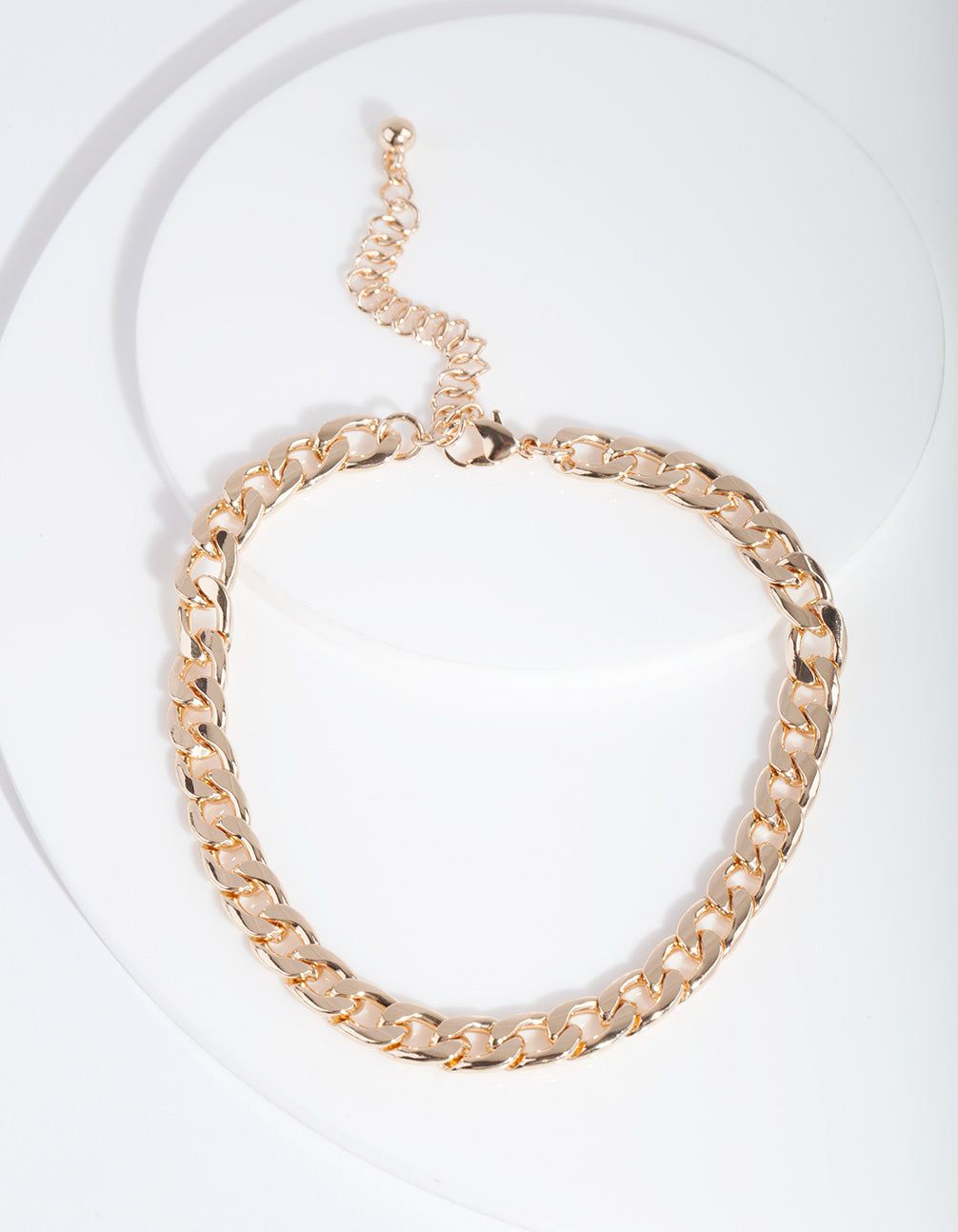 Gold 7mm Cuban Chain Anklet sold by lovisa