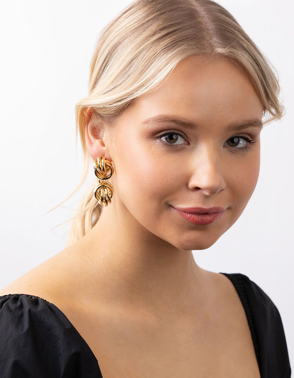 Gold Plated Statement Twist Knot Earrings sold by lovisa product image thumbnail 5