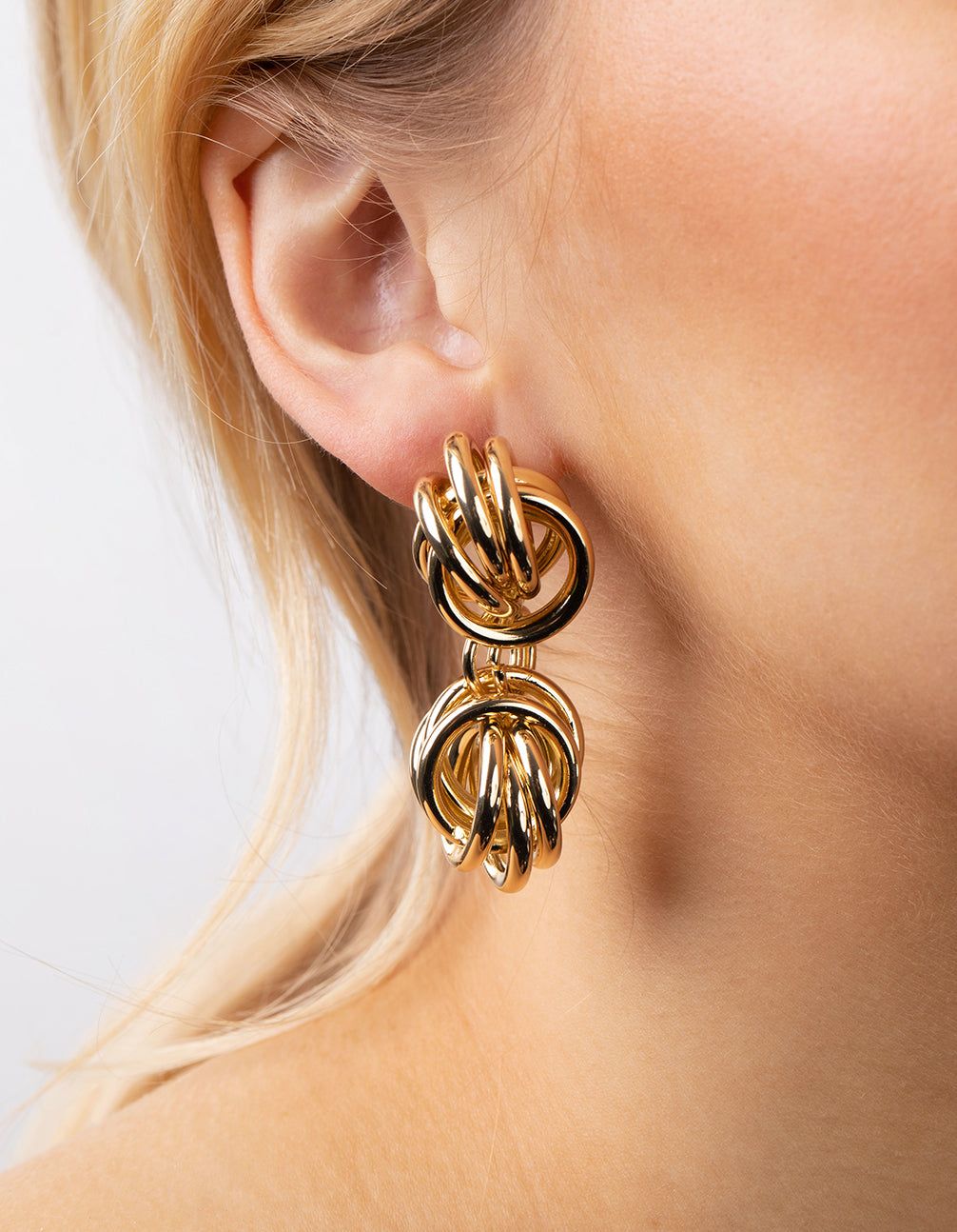 Gold Plated Statement Twist Knot Earrings sold by lovisa product image thumbnail 2