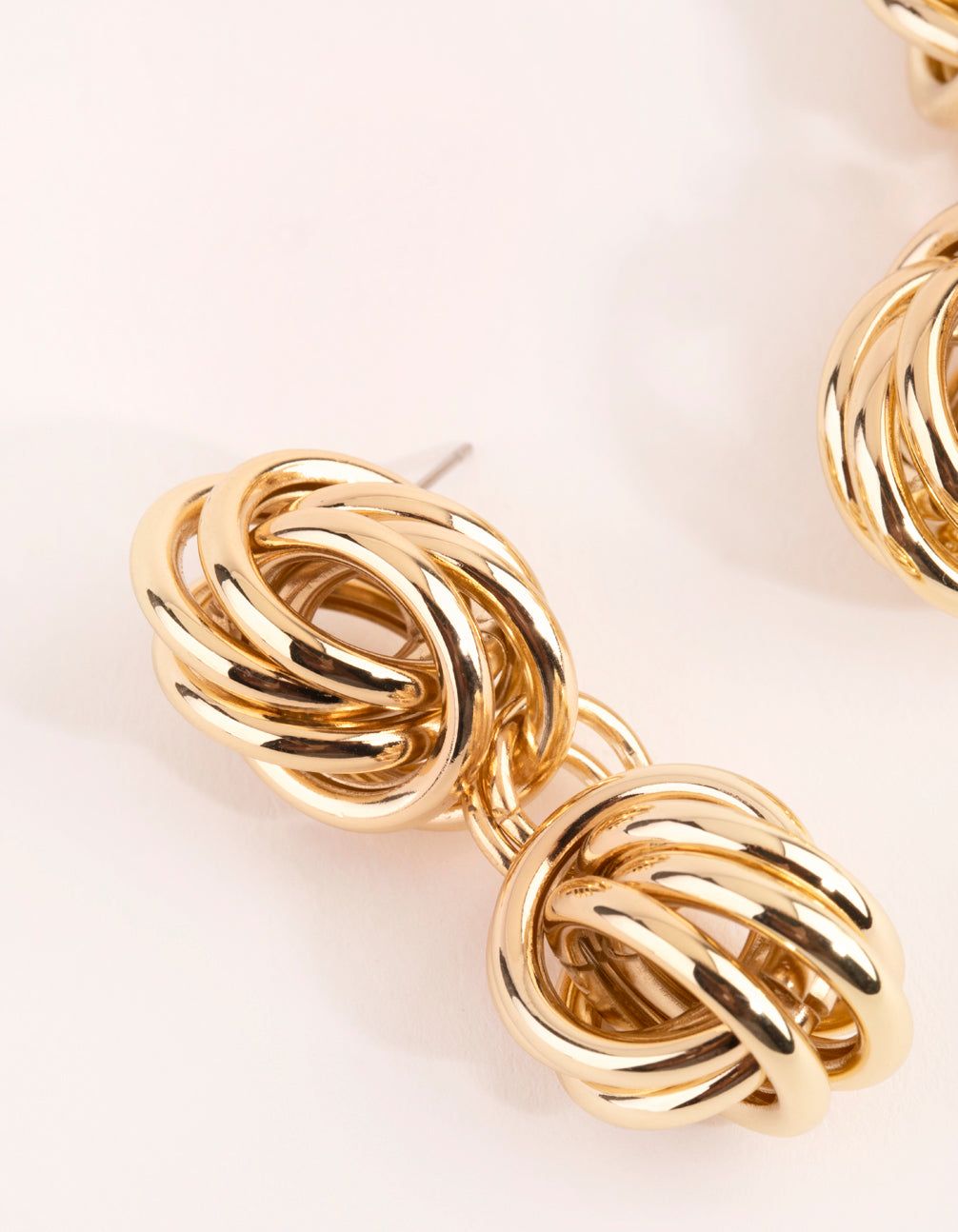 Gold Plated Statement Twist Knot Earrings sold by lovisa product image thumbnail 3
