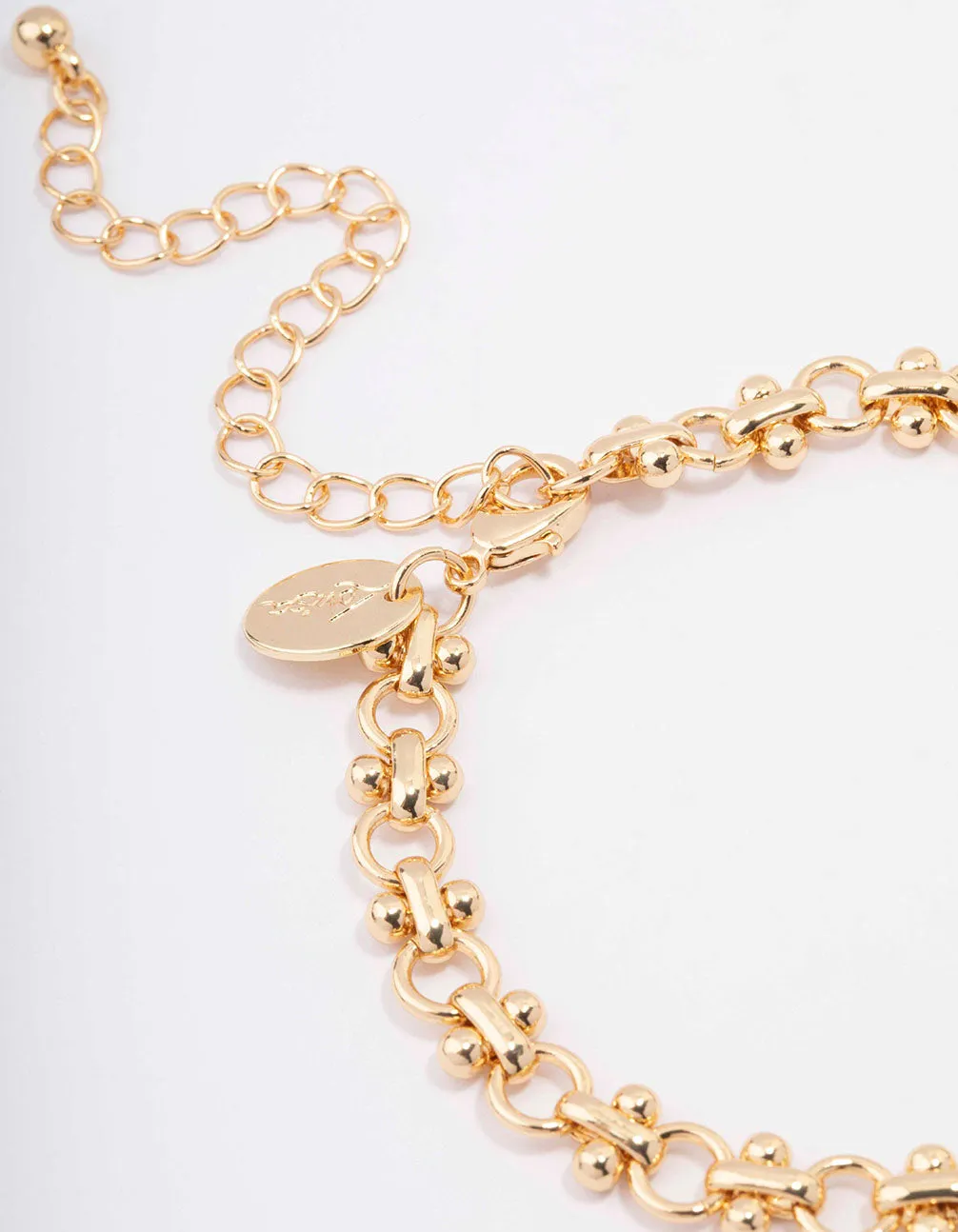 Gold Plated Interlocking Chain Bracelet sold by lovisa product image thumbnail 5