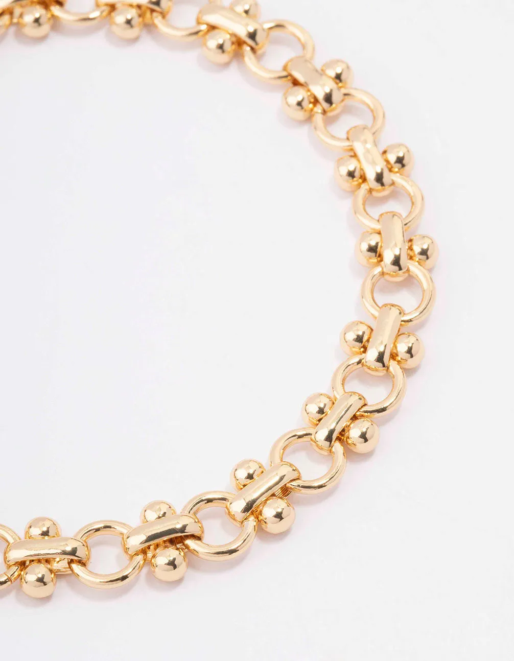 Gold Plated Interlocking Chain Bracelet sold by lovisa product image thumbnail 4