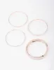 Rose Gold Thick & Thin Bangle 4-Pack sold by lovisa