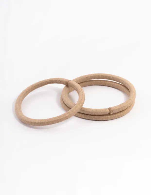 Neutral Fabric Classic Hair Tie Pack sold by lovisa