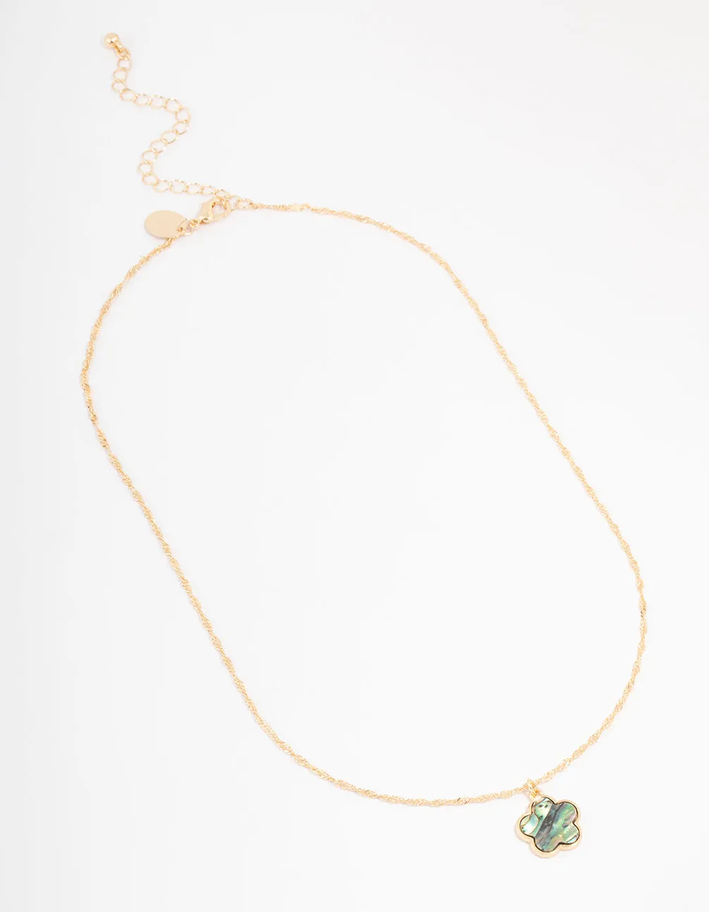 Gold Flower Pendant Necklace sold by lovisa product image thumbnail 2
