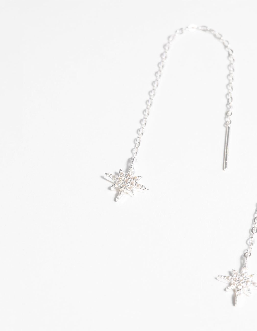 Sterling Silver Starburst Threader Earrings sold by lovisa product image thumbnail 3