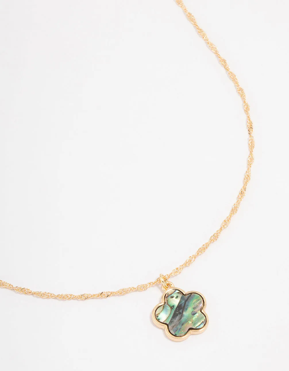 Gold Flower Pendant Necklace sold by lovisa