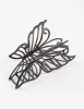 Coated Black Detail Butterfly Claw Clip sold by lovisa
