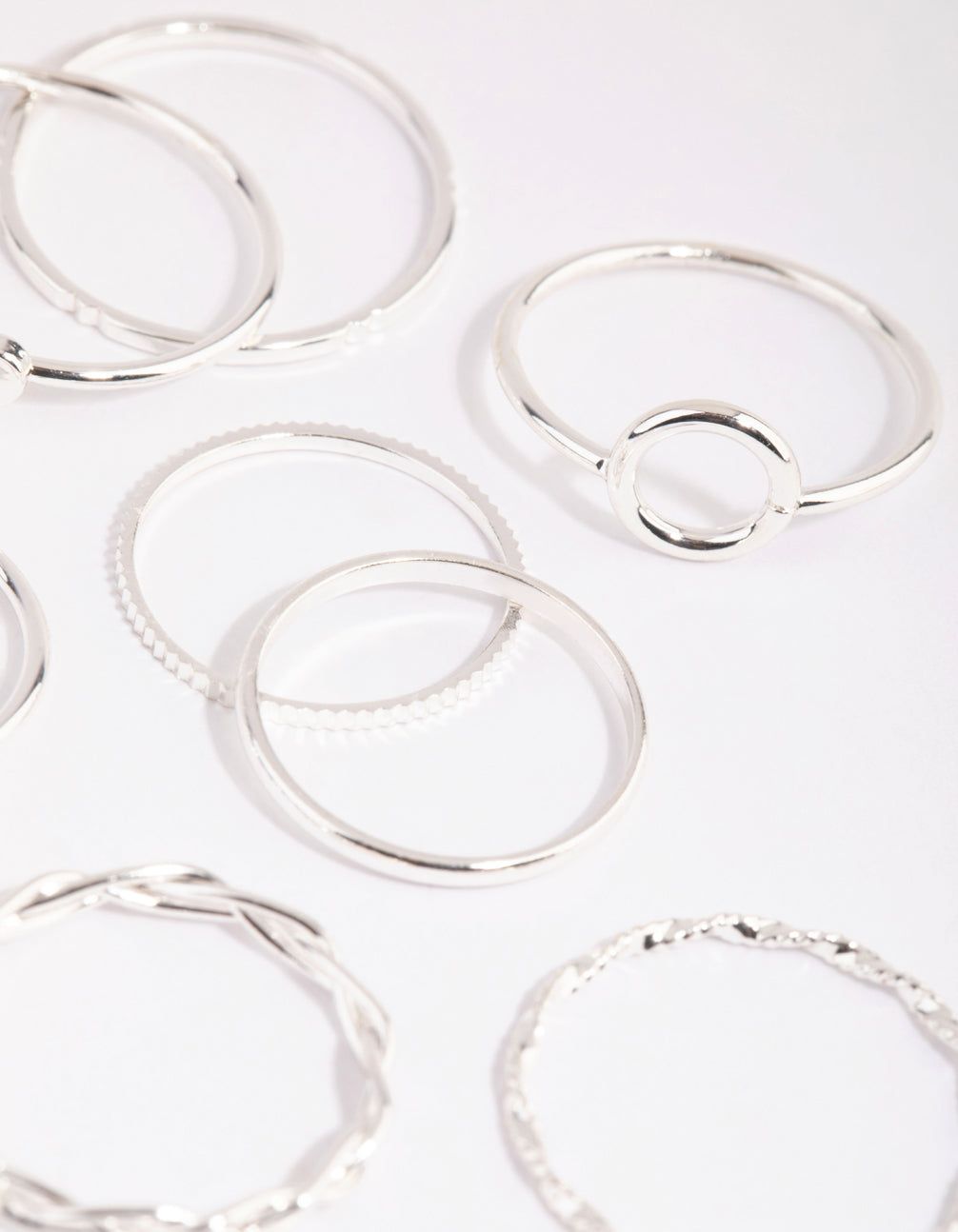 Silver Love & Shapes Ring Pack sold by lovisa product image thumbnail 2