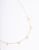 Gold Diamante Droplet Short Necklace sold by lovisa