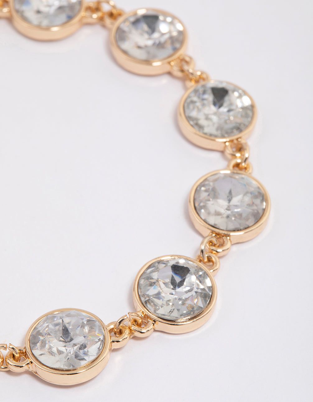 Gold Round Diamante Stone Bracelet sold by lovisa product image thumbnail 2