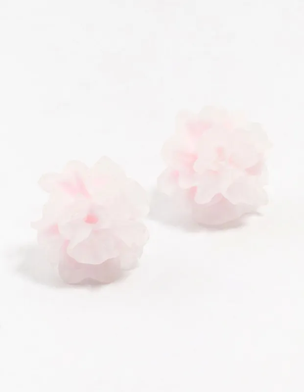 Dahlia Flower Stud Earrings sold by lovisa