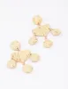 Gold Raffia Disc Drop Earrings sold by lovisa