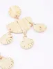 Gold Raffia Disc Drop Earrings sold by lovisa