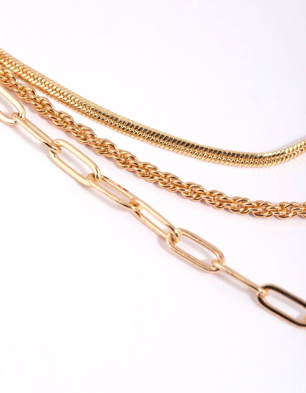 Gold Ball Layered Chain Necklace sold by lovisa product image thumbnail 3