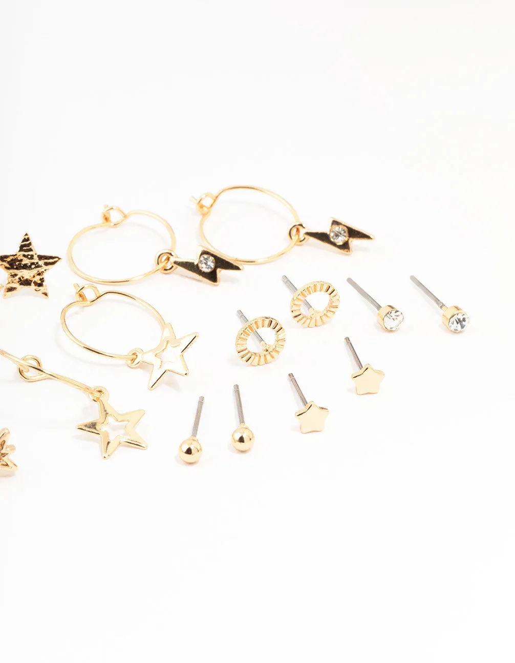 Gold Celestial Cross Earrings 12-Pack sold by lovisa product image thumbnail 3