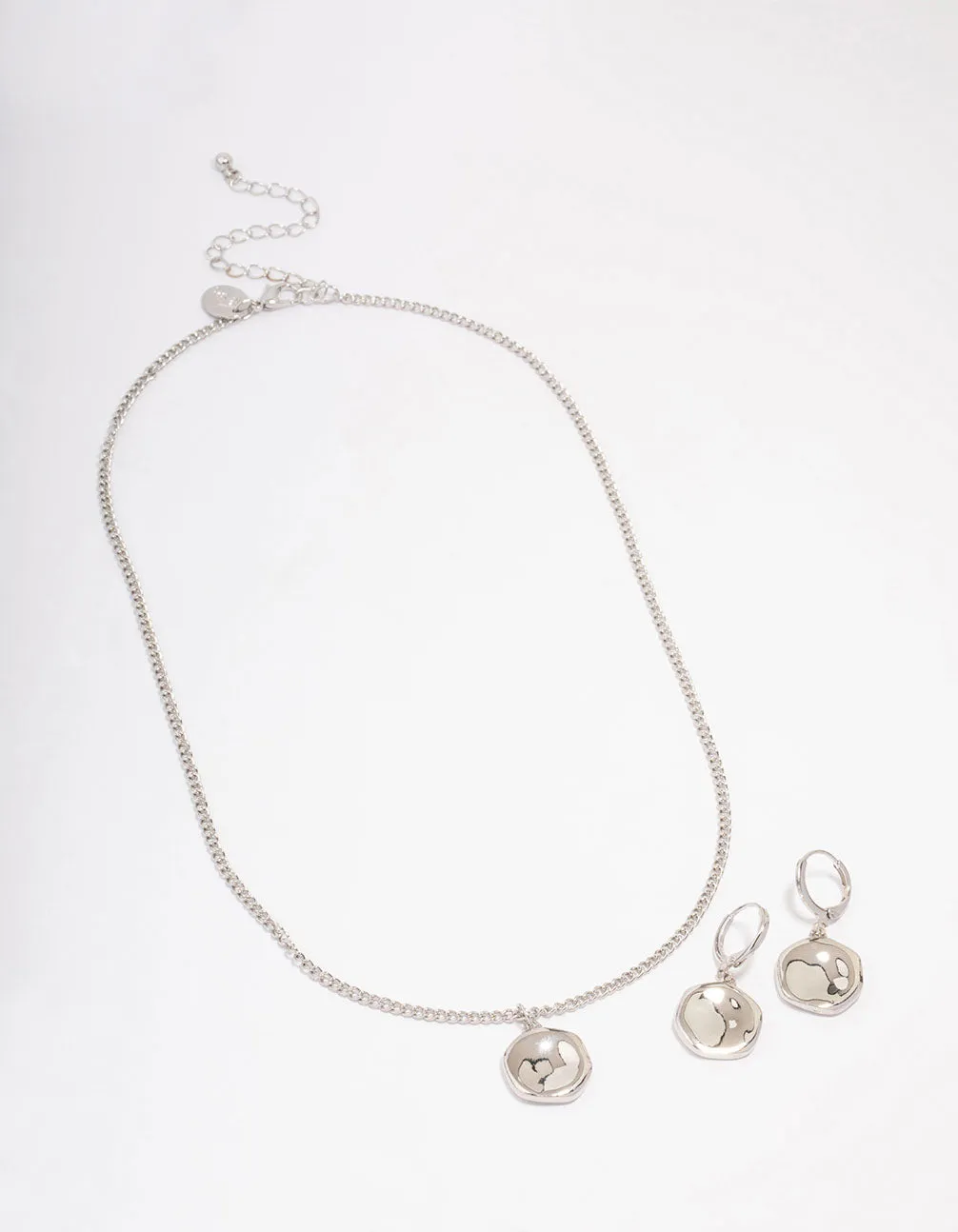 Rhodium Textured Coin Jewellery Set sold by lovisa product image thumbnail 2
