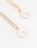 Rose Gold Celestial Pearl Drop Earrings sold by lovisa