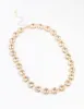Gold Diamante Statement Necklace sold by lovisa
