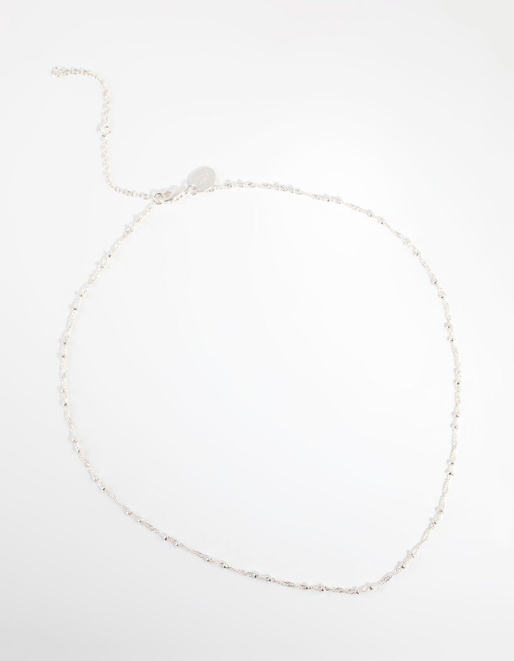 Silver Plated Ball & Twist Necklace sold by lovisa product image thumbnail 2