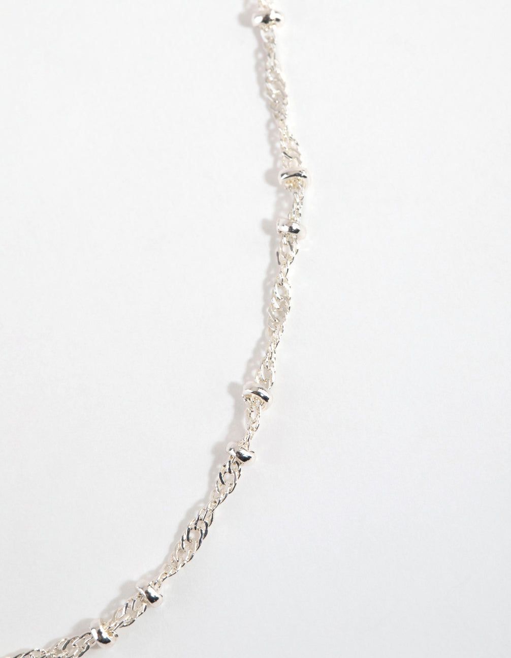 Silver Plated Ball & Twist Necklace sold by lovisa product image thumbnail 3