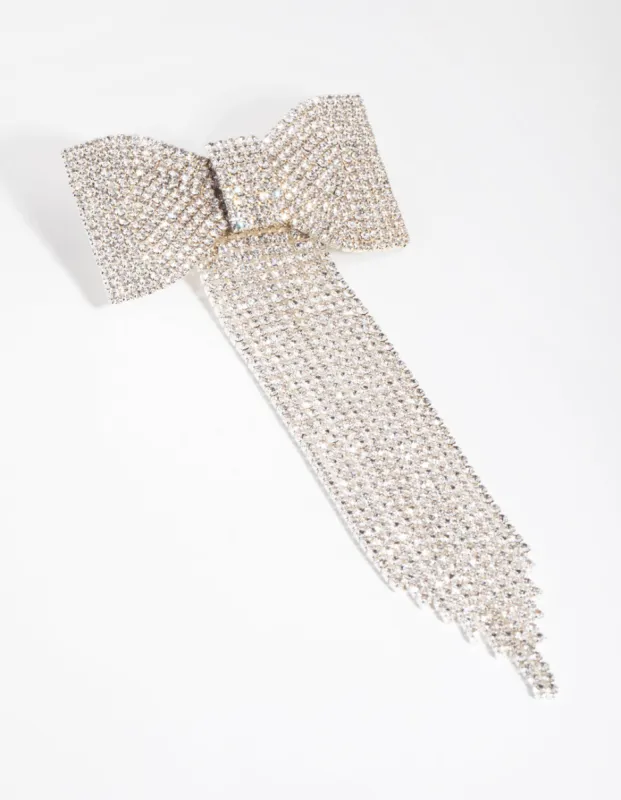 Crystal Bow Drape Clip sold by lovisa
