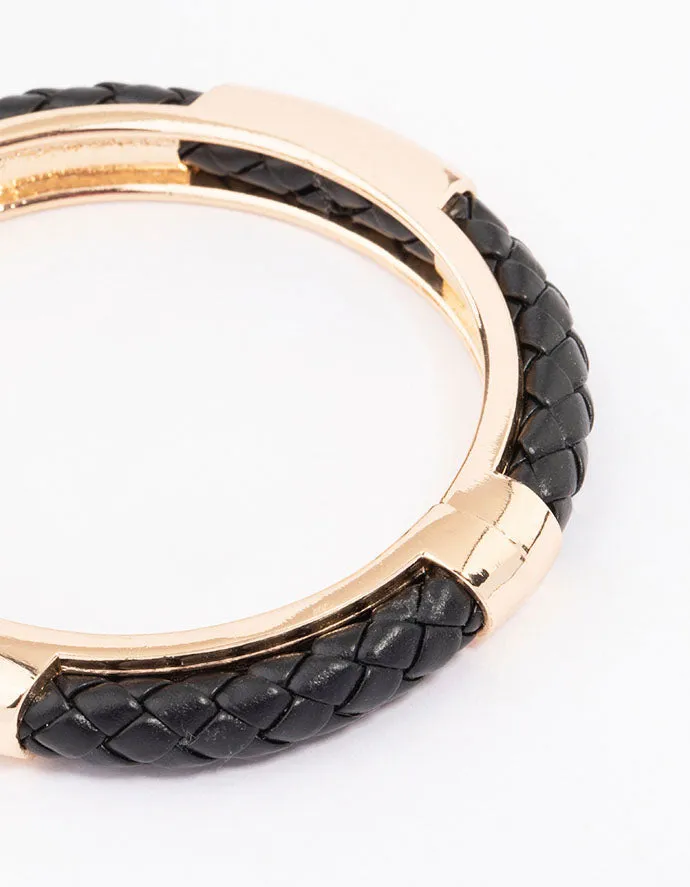 Gold & Black Textured Bangle sold by lovisa product image thumbnail 2