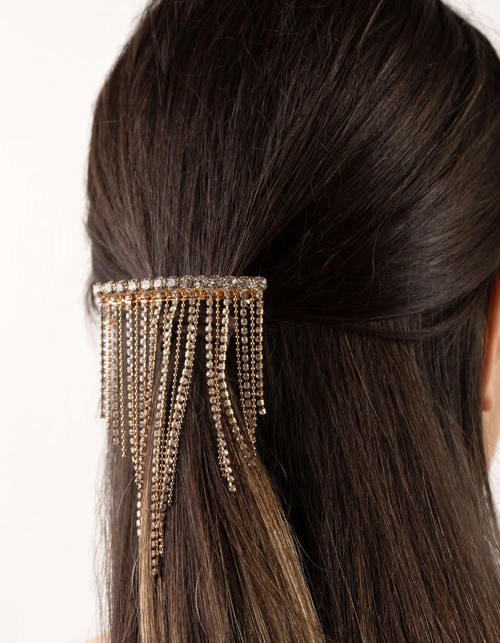 Gold Diamante Waterfall Clip sold by lovisa product image thumbnail 5