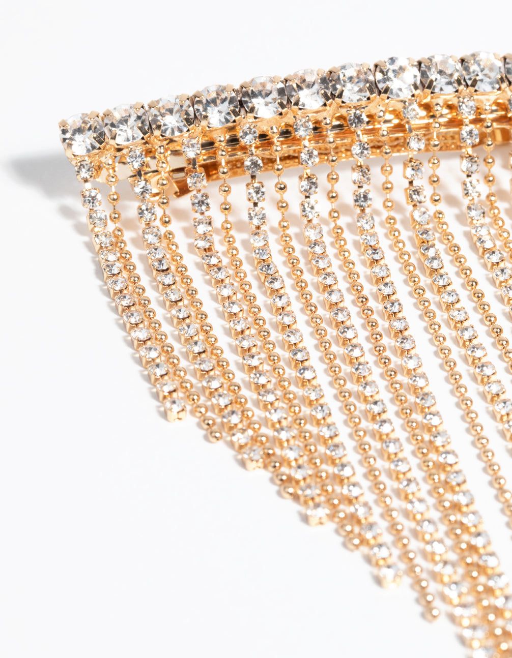 Gold Diamante Waterfall Clip sold by lovisa product image thumbnail 3