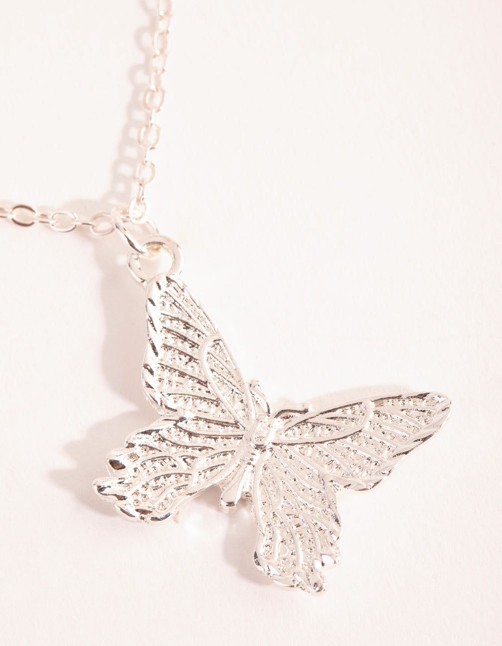 Silver Multi Butterfly Layered Necklace sold by lovisa product image thumbnail 3