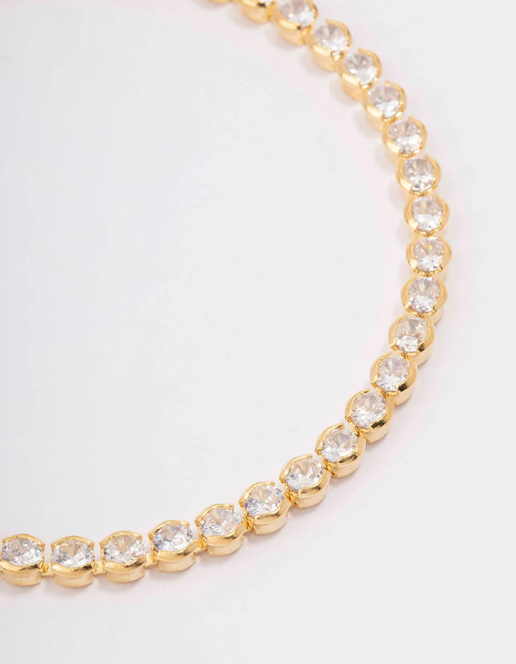 Gold Plated Single Classic Tennis Bracelet sold by lovisa product image thumbnail 2