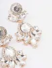 Gold Blossom Bling Drop Earrings sold by lovisa
