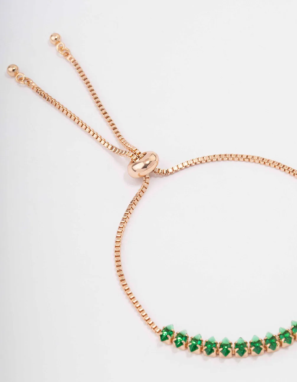 Gold Cubic Zirconia Mixed Marquise Toggle Bracelet sold by lovisa product image thumbnail 5