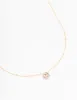 Gold Sphere Diamante Necklace sold by lovisa